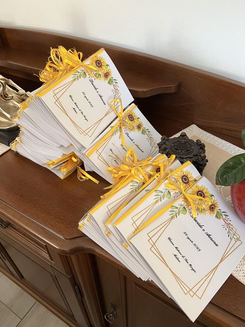 Bomboniere e libretti - dettagli degli ultimi giorni 😊 2