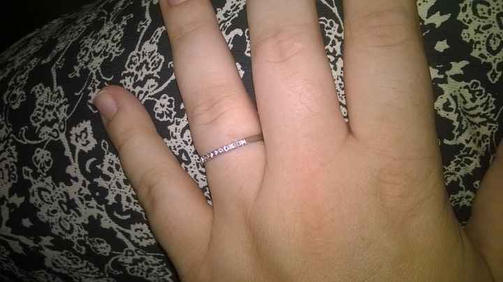 il mio anello di fidanzamento!