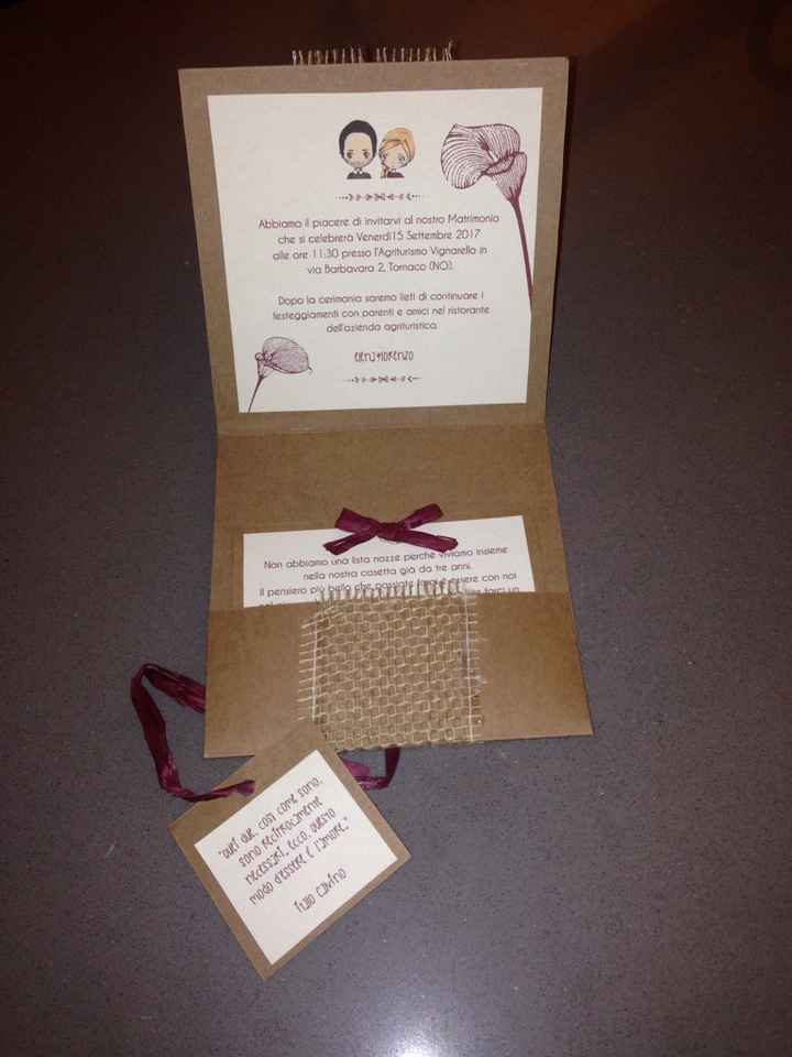 Partecipazioni home made - 1