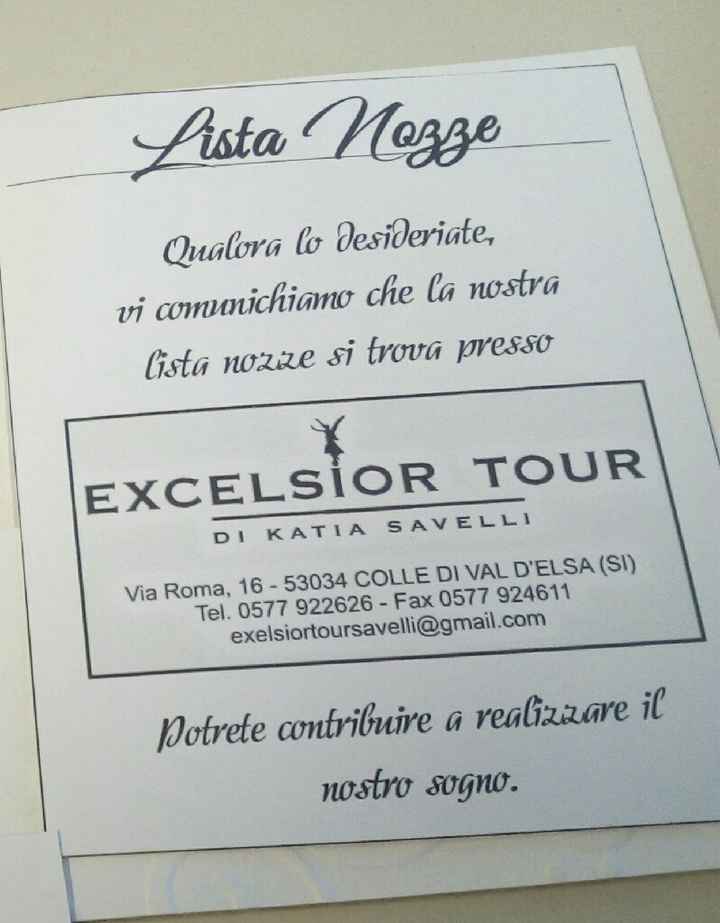 Lista viaggio - 1