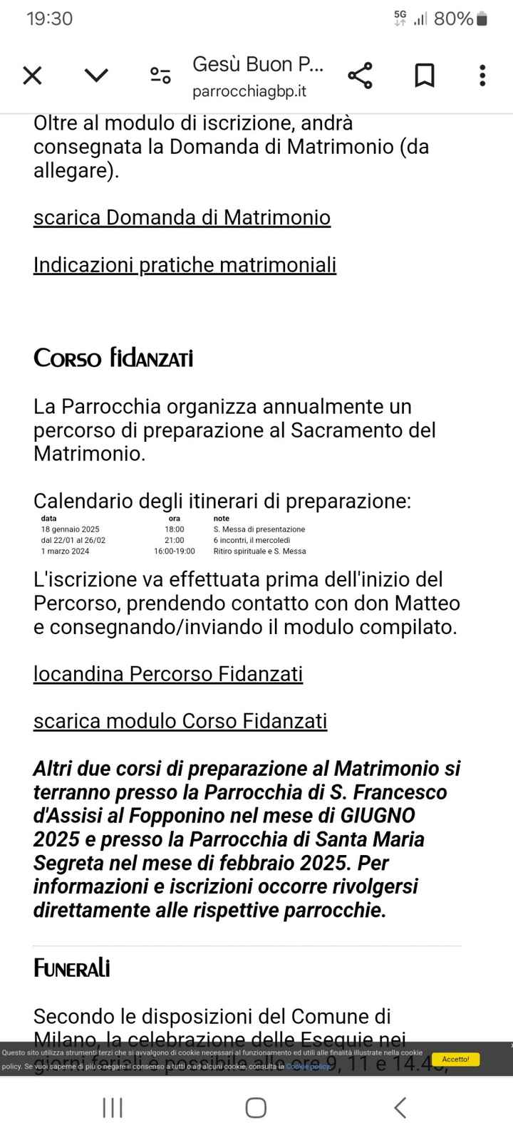 Corso prematrimoniale Milano sud: suggerimenti? - 1