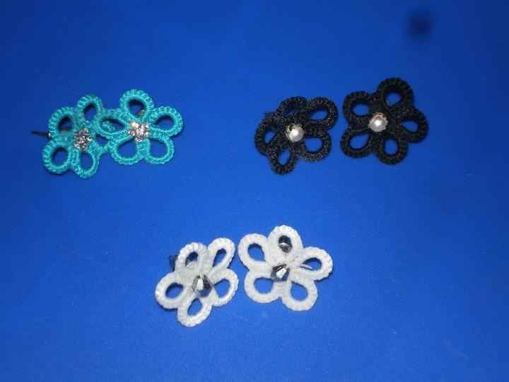 Orecchini a fiore in chicchierino