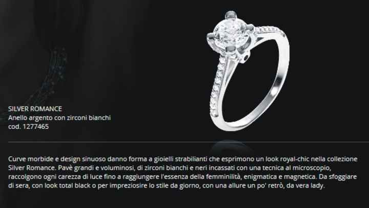 Mio anello di fidanzamento