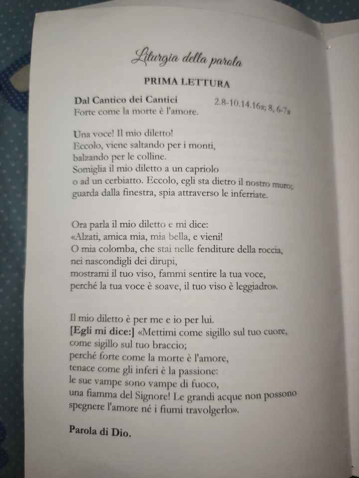 Libretto della messa realizzato da me - 1