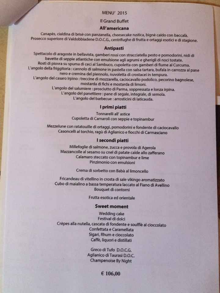 Costo ristorante - 1