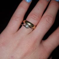 fede nuziale e anello di Fidanzamento. - 1