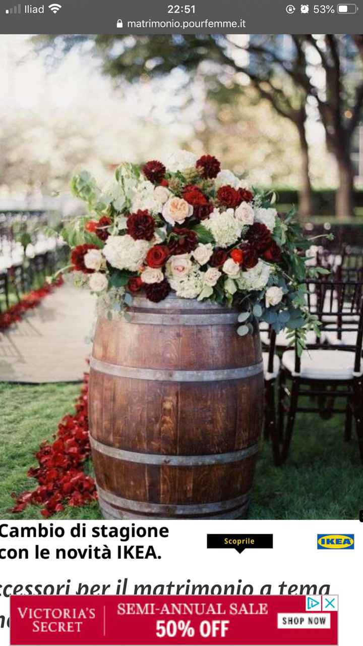 Centro tavola Tema vino/autunno - 1