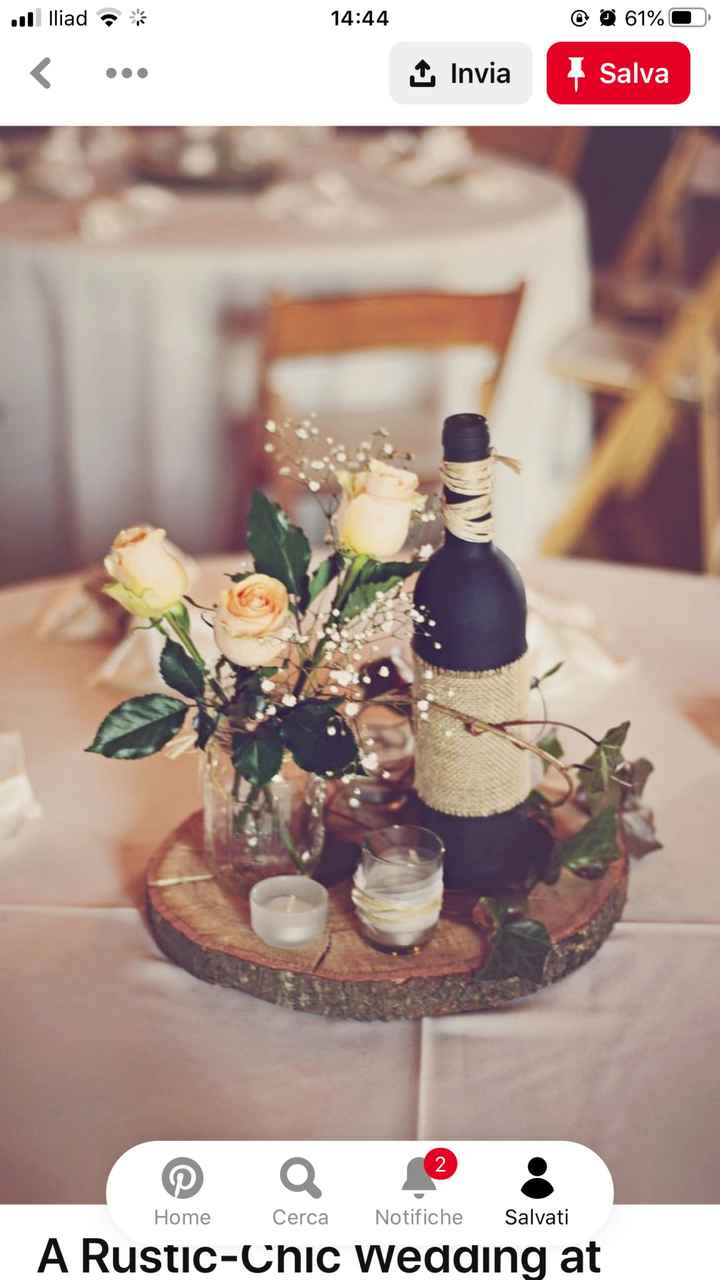 Centro tavola Tema vino/autunno - 6