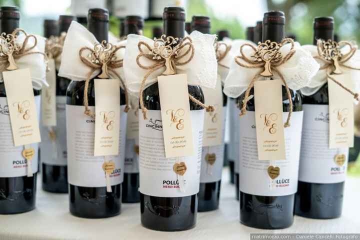 Confezionare bottiglia per bomboniera - 1