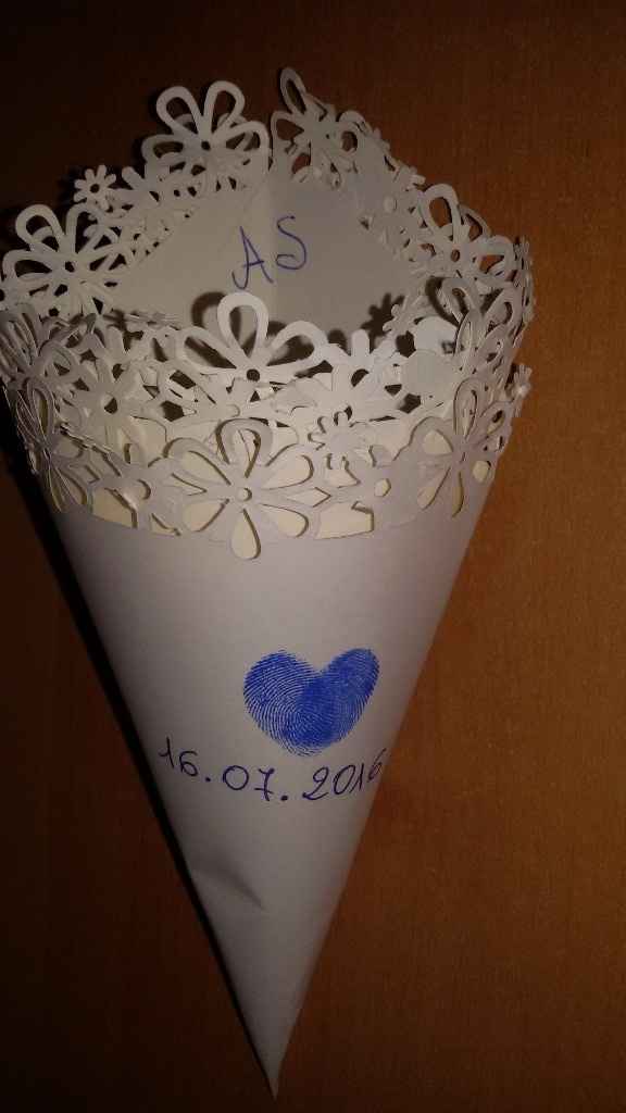 coni riso con impronte