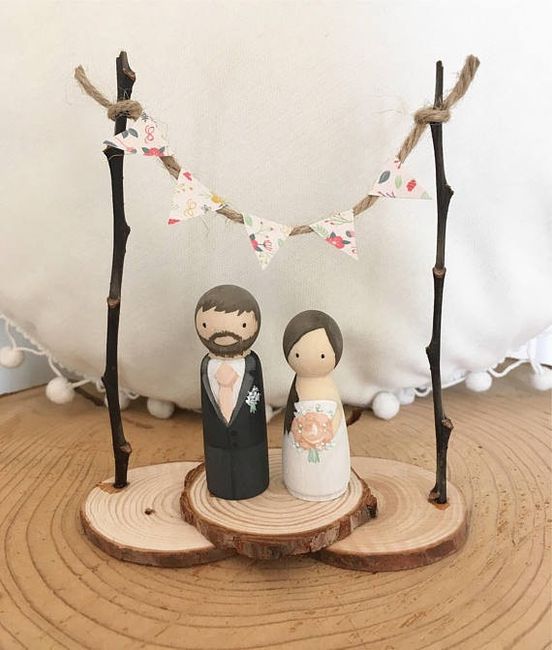 Etsy - Peg Dolls cake topper