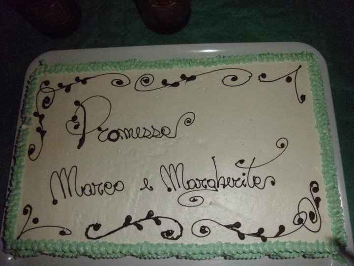 Torta "promessa di matrimonio"