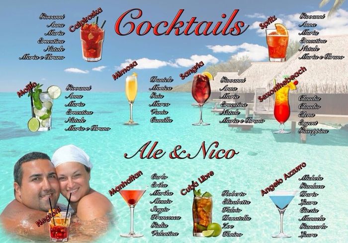 Foto dei vostri tableau de mariage - 1