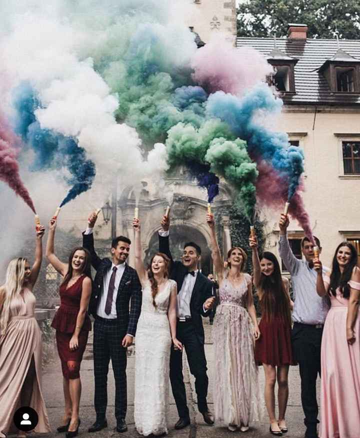 Fumogeni colorati - Ricevimento di nozze - Forum Matrimonio.com