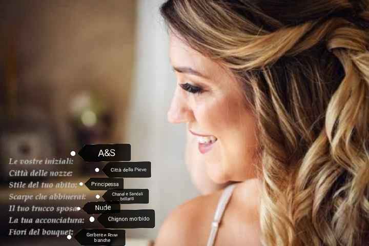 Condividi il tuo identikit sposa - 1