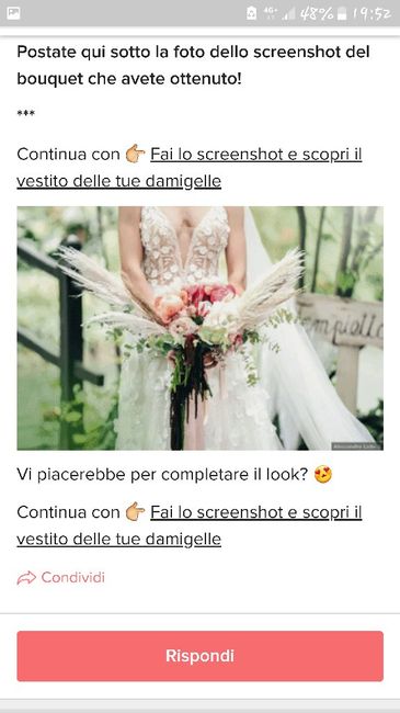 Fai lo screenshot e scopri il tuo bouquet 8