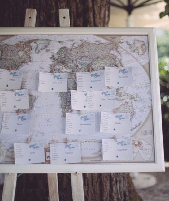 Tableau Mariage tema Viaggio. 19