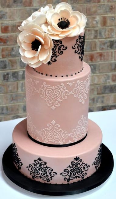 💖 Pink wedding cake 💖 4