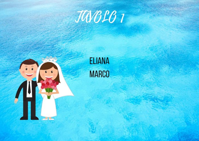 Tableau mariage - 1