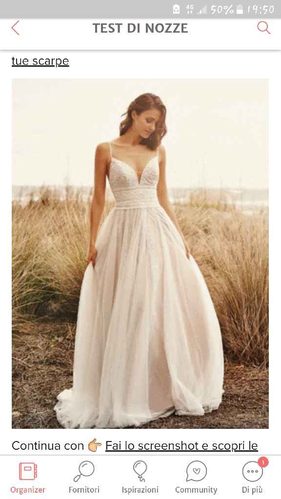 Fai lo screenshot e scopri il tuo abito da sposa - 1
