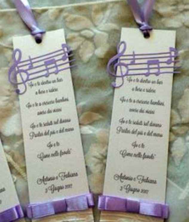 Cercasi idea segnaposto tema musica - 1