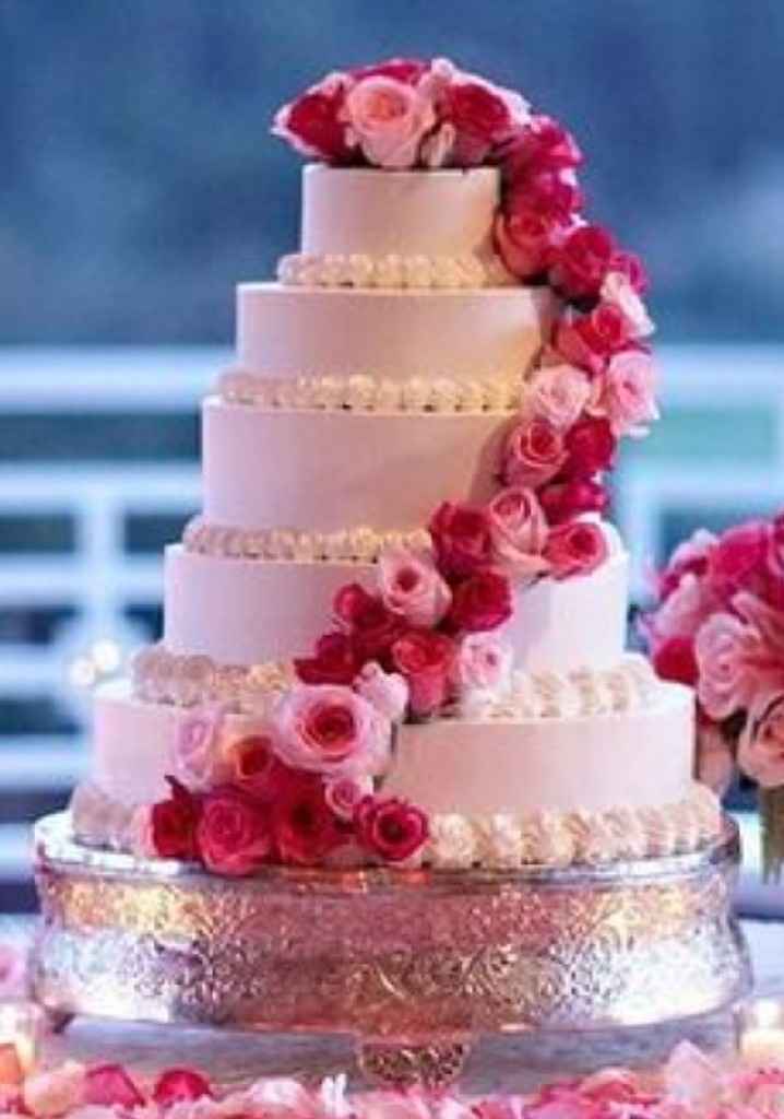 💖 Pink wedding cake 💖 - 4