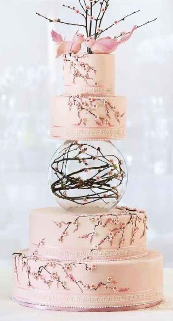 💖 Pink wedding cake 💖 - 8