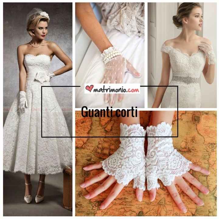 1) Guanti corti