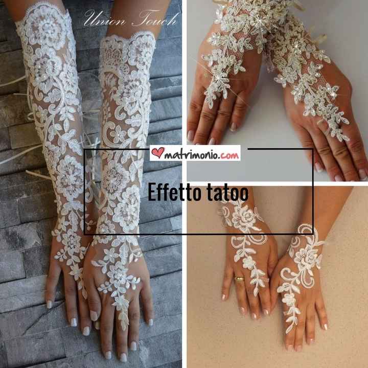 3) Guanti effetto tatoo