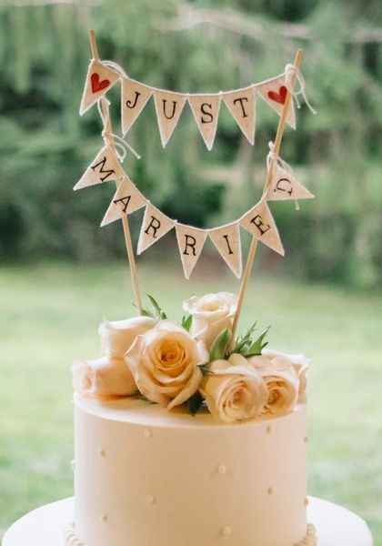 Cake topper bandierine