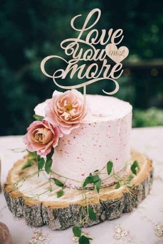 Cake topper romantico