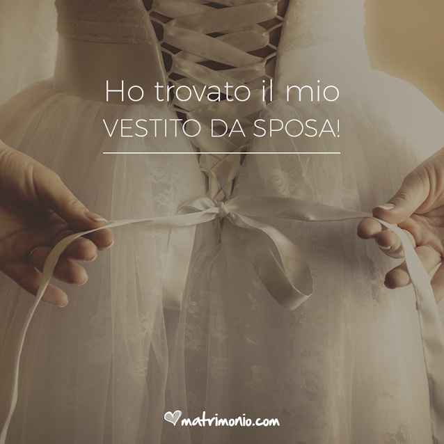 Hai già scelto il tuo abito da sposa?