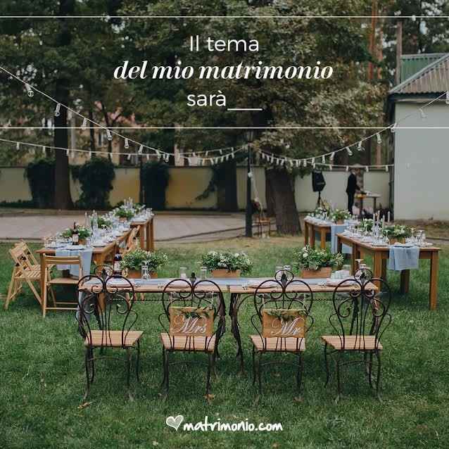 Hai scelto il tema del tuo matrimonio?