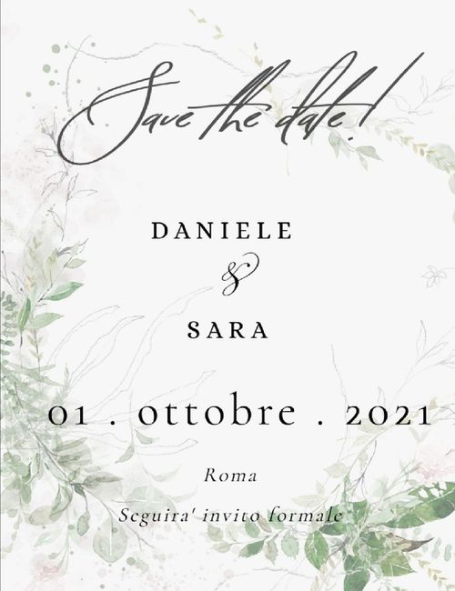 i nostri save the date 💚✨ 2
