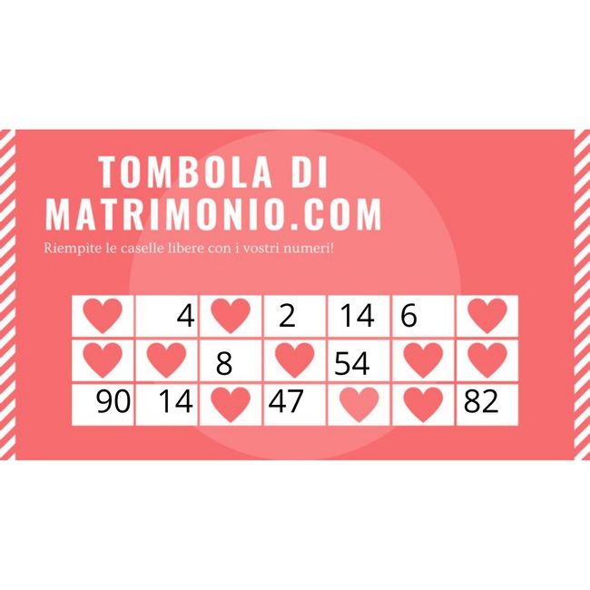 Condividi i tuoi numeri! 1