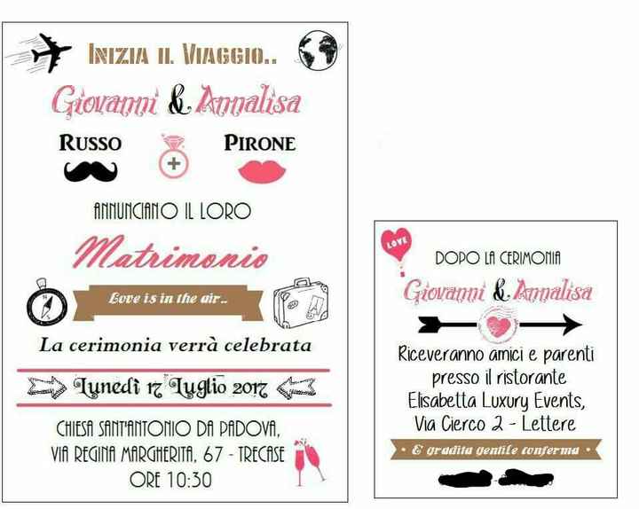 La mia bozza per le partecipazioni - 1