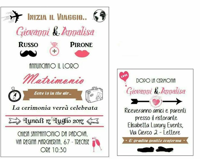 La mia bozza per le partecipazioni - 1
