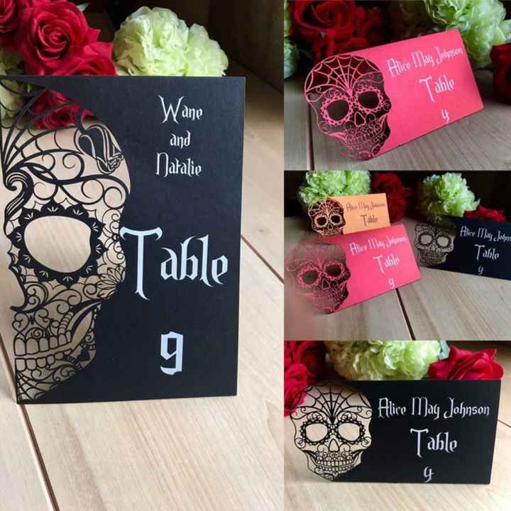 Segnaposto e tableau mariage Dark Gothic - 1