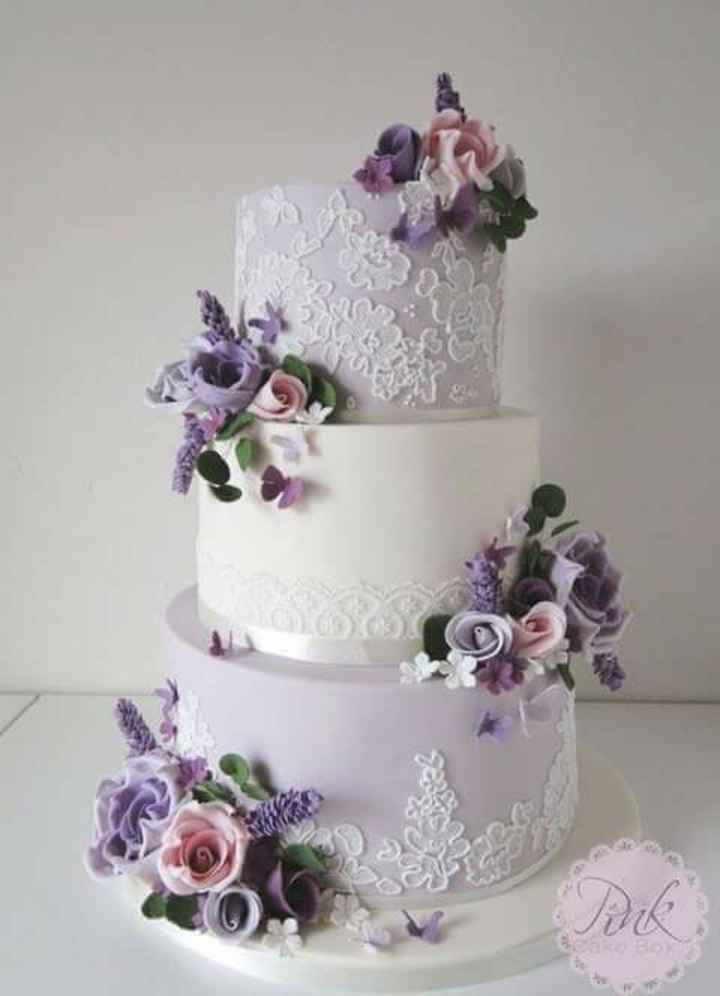 Torta nozze con fiori - 1