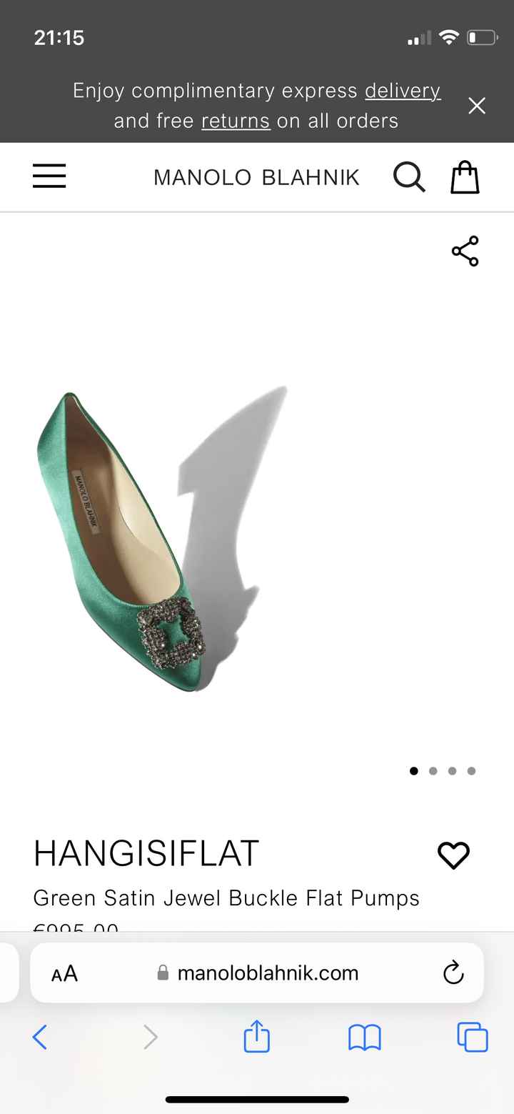 Scarpe verdi con tacco basso - 1