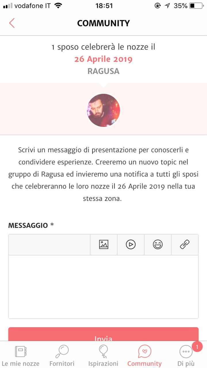 Sposi che celebreranno le nozze il 26 Aprile 2019 - Ragusa - 1