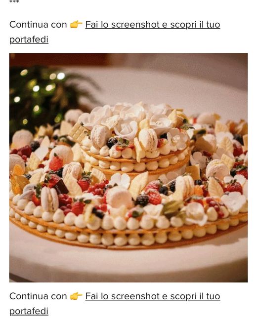 Fai lo screenshot e scopri la tua torta nuziale - 1