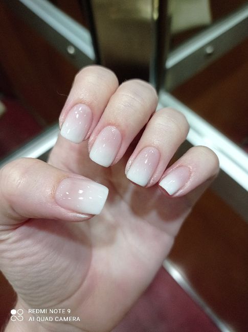 Wedding nails - baby boomer 1