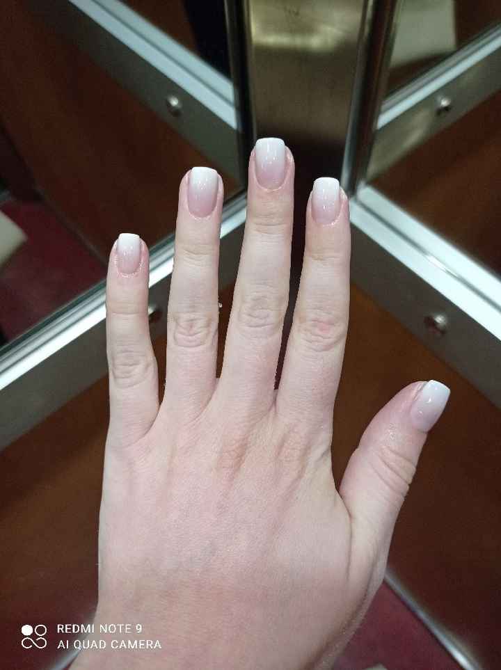 Wedding nails - baby boomer - 2