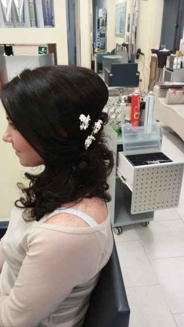 - 10 ....prova parrucco fatta pero' senza fiori ma con. swarosky - 4