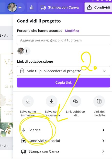 Partecipazioni fai da te da stampare - 1