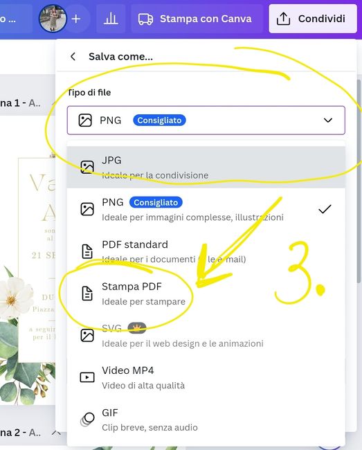 Partecipazioni fai da te da stampare 3