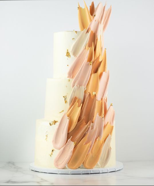 Torta Nuziale Brushstroke Cake! 3