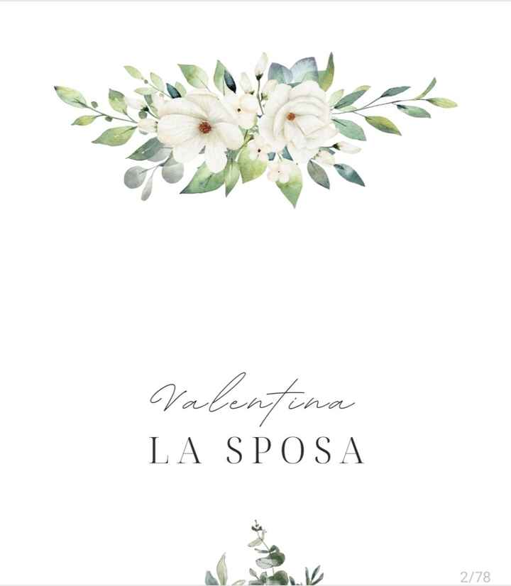 Segnaposto tema fiori - 1