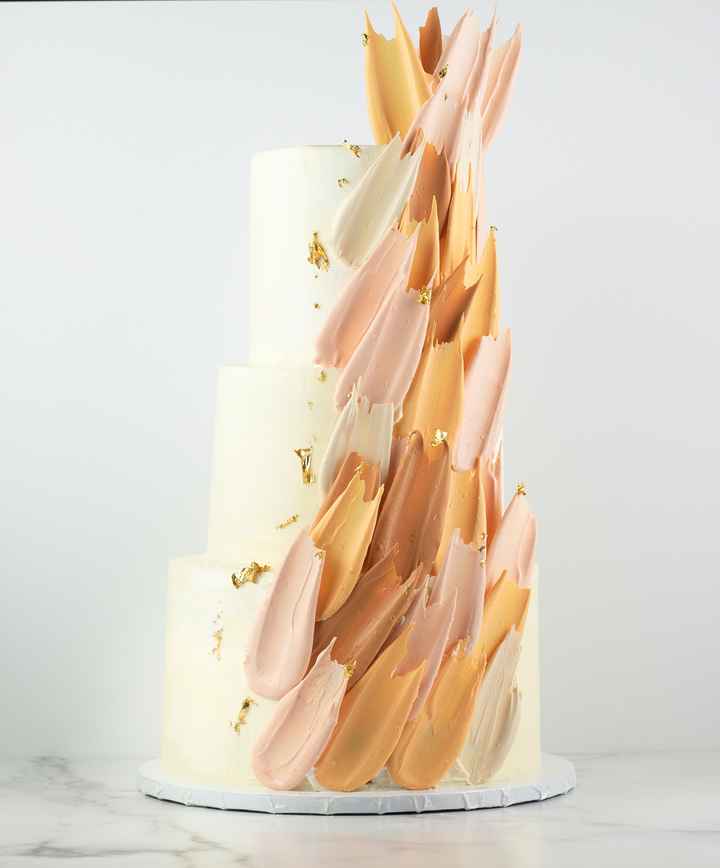Torta Nuziale Brushstroke Cake! - 3